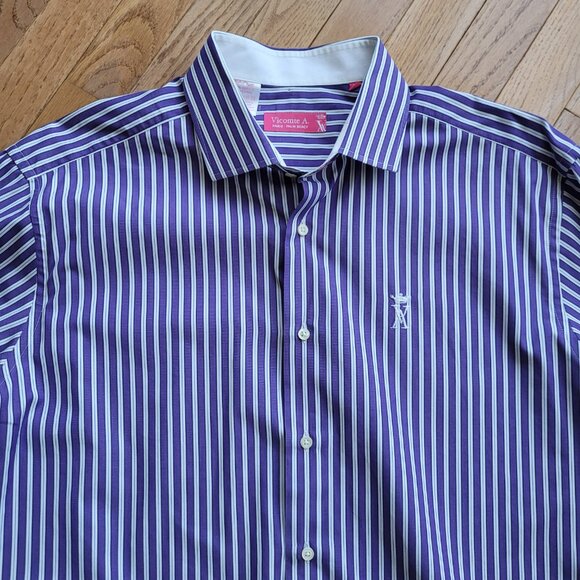 Thomas Mason Vicomte A. Dress Shirt Cotton Long Sleeve XL - Picture 6 of 15